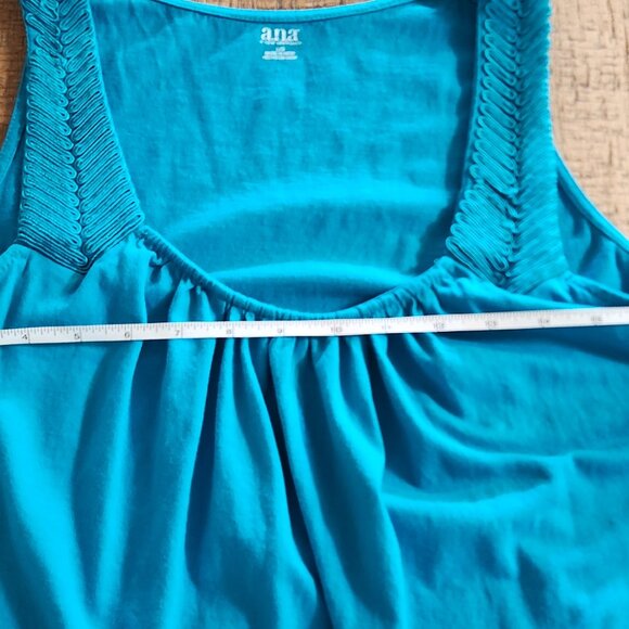 Dressy turquoise blue tank - Picture 5 of 10